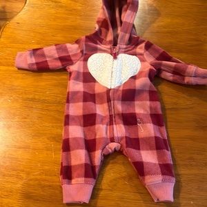 Carters, Newborn, Pink Plaid